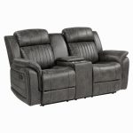 Total Durable Double Reclining Loveseat with Storage Console