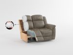 Total Durable Double Reclining Loveseat with Storage Console