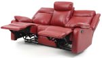 Total Durable Double Reclining Sofa RED Color