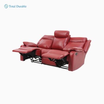 Total Durable Double Reclining Sofa RED Color
