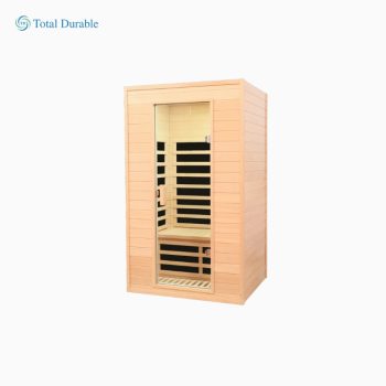 Total Durable Two-person far infrared roof embedded indoor sauna room