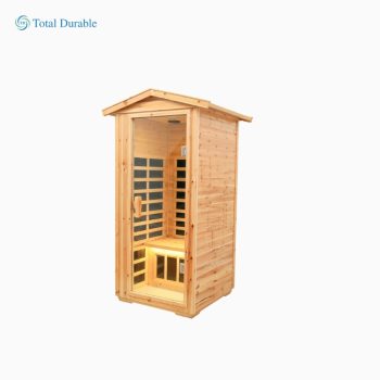 Total Durable One person Far infrared old fir outdoor sauna room