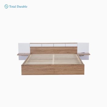 Queen Size Platform Bed with Headboard, Drawers, Shelves, USB Ports and Sockets