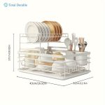 1 piece kitchen utensil drain rack countertop organizer