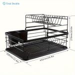 1 piece kitchen utensil drain rack countertop organizer