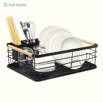 1 piece kitchen utensil drain rack countertop organizer