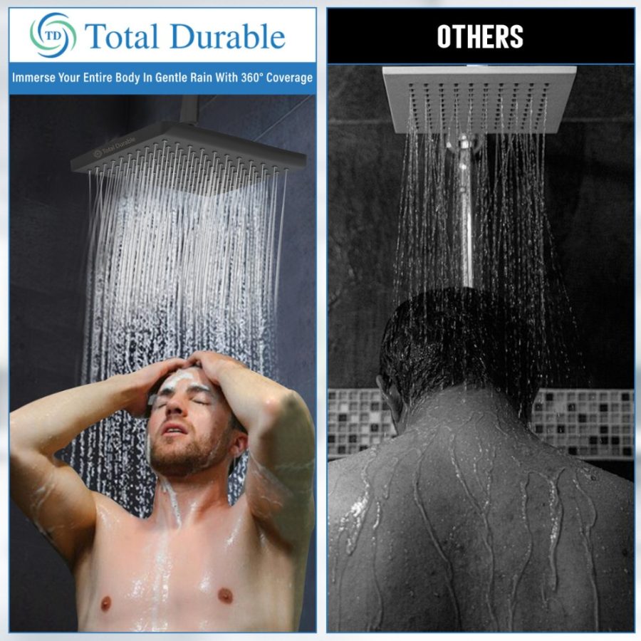 Luxury Black Shower Head – High-Pressure, Modern Design, Low GPM, Eco-Friendly - Image 2